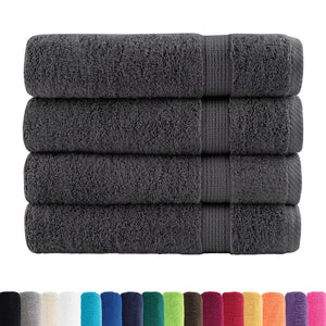 Premium Handtücher SOLUND 4 Stk. Anthrazit 50x100 cm 600 g/m²