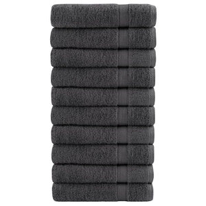 Premium Handtücher SOLUND 10 Stk. Anthrazit 50x100 cm 600 g/m²