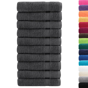 Premium Handtücher SOLUND 10 Stk. Anthrazit 50x100 cm 600 g/m²