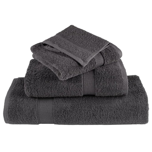 Premium Handtücher SOLUND 50 Stk. Anthrazit 50x100 cm 600 g/m²