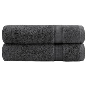 Premium Duschtücher SOLUND 2 Stk. Anthrazit 70x140 cm 600 g/m²