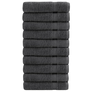 Premium Duschtücher SOLUND 10 Stk. Anthrazit 70x140 cm 600 g/m²