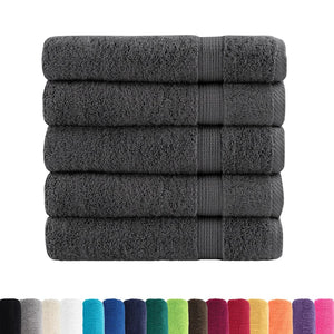 Premium Duschtücher SOLUND 25 Stk. Anthrazit 70x140 cm 600 g/m²