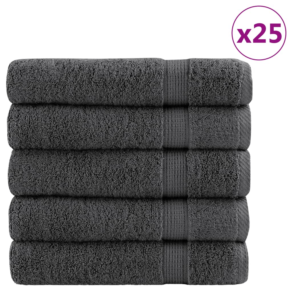 Premium Badetücher SOLUND 50 Stk. Anthrazit 100x150 cm 600 g/m²