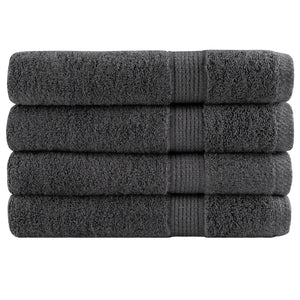 Premium Saunatücher SOLUND 4 Stk. Anthrazit 80x200 cm 600 g/m²