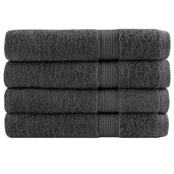 Premium Saunatücher SOLUND 4 Stk. Anthrazit 80x200 cm 600 g/m²
