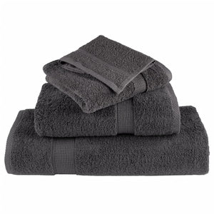 Premium Saunatücher SOLUND 4 Stk. Anthrazit 80x200 cm 600 g/m²