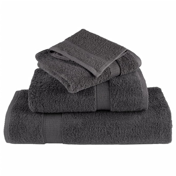 Premium Saunatücher SOLUND 50 Stk. Anthrazit 80x200 cm 600 g/m²