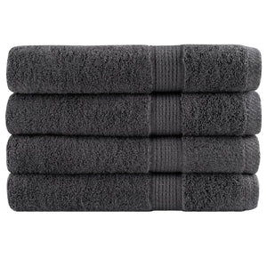 Premium Handtücher SOLUND 4 Stk. Anthrazit 100x200 cm 600 g/m²