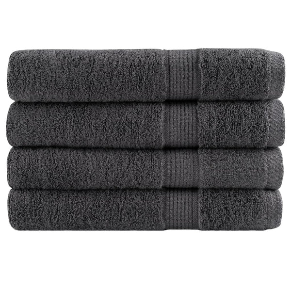 Premium Handtücher SOLUND 4 Stk. Anthrazit 100x200 cm 600 g/m²