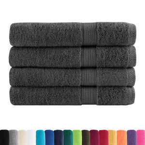 Premium Handtücher SOLUND 4 Stk. Anthrazit 100x200 cm 600 g/m²