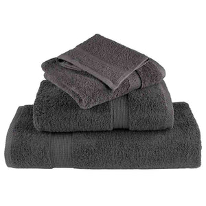 Premium Handtücher SOLUND 50 Stk. Anthrazit 100x200 cm 600 g/m²
