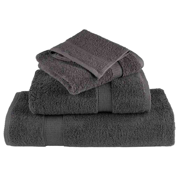 Premium Handtücher SOLUND 50 Stk. Anthrazit 100x200 cm 600 g/m²