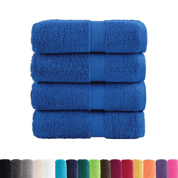 Premium-Waschtücher SOLUND 4 Stk. Blau 30x30 cm 600 g/m²