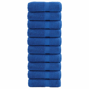 Premium Gästetücher SOLUND 10 Stk. Blau 30x50 cm 600 g/m²