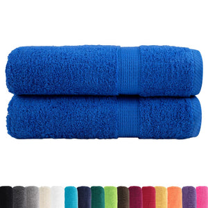 Premium Handtücher SOLUND 2 Stk. Blau 50x100 cm 600 g/m²