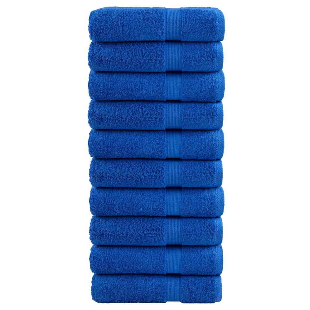 Premium Handtücher SOLUND 10 Stk. Blau 50x100 cm 600 g/m²