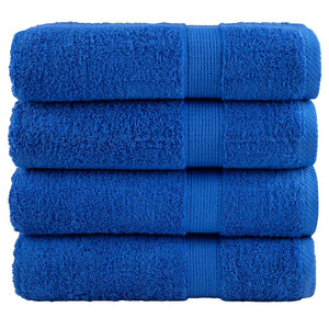 Premium Duschtücher SOLUND 4 Stk. Blau 70x140 cm 600 g/m²