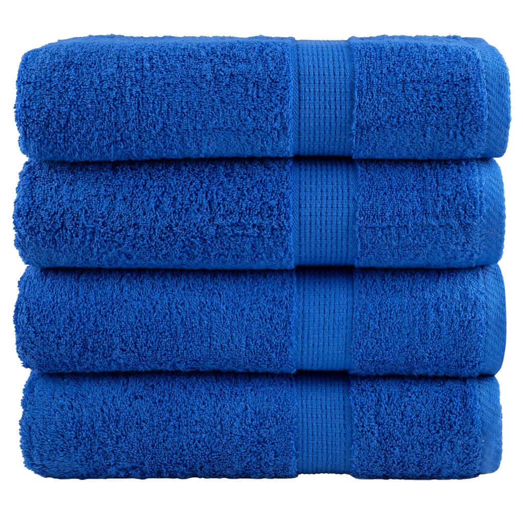 Premium Duschtücher SOLUND 4 Stk. Blau 70x140 cm 600 g/m²