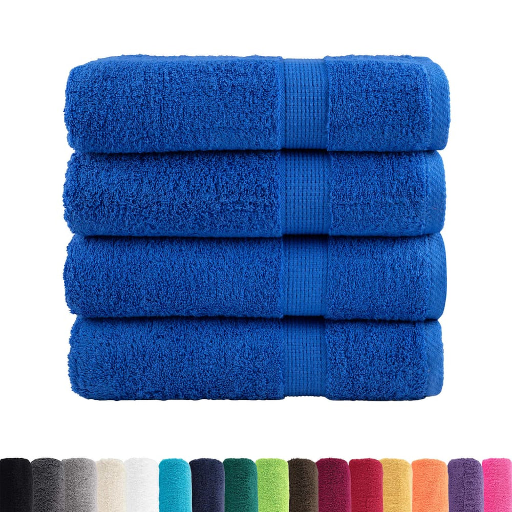 Premium Duschtücher SOLUND 4 Stk. Blau 70x140 cm 600 g/m²