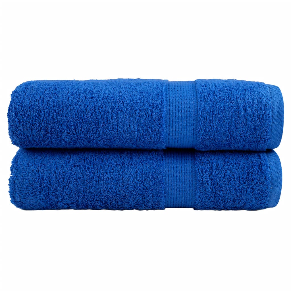 Premium Badetücher SOLUND 2 Stk. Blau 100x150 cm 600 g/m²