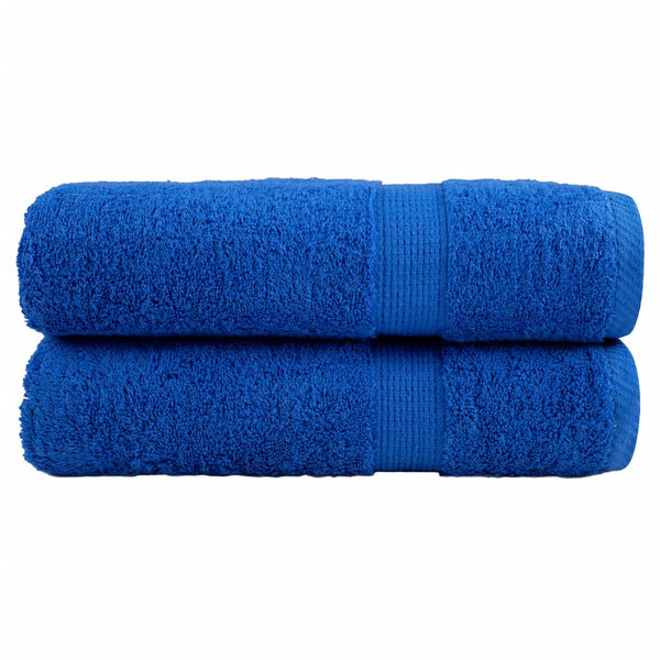 Premium Badetücher SOLUND 2 Stk. Blau 100x150 cm 600 g/m²