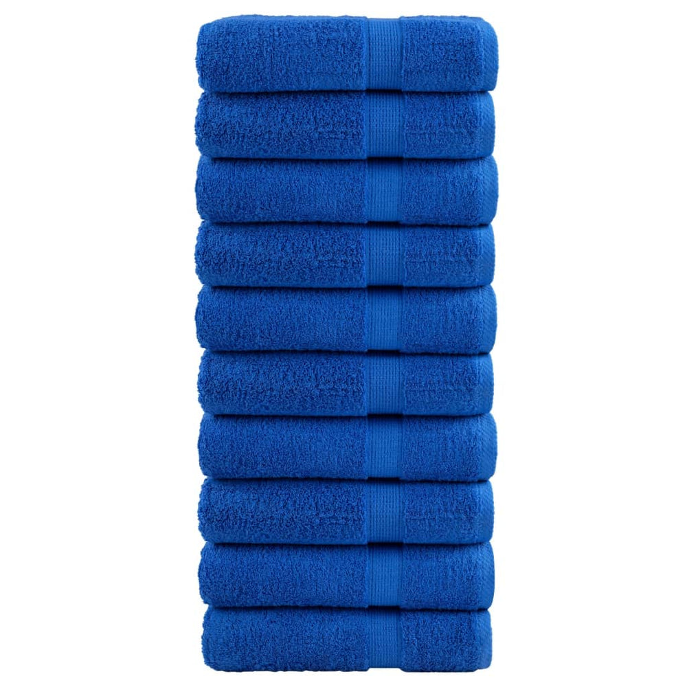 Premium Badetücher SOLUND 10 Stk. Blau 100x150 cm 600 g/m²