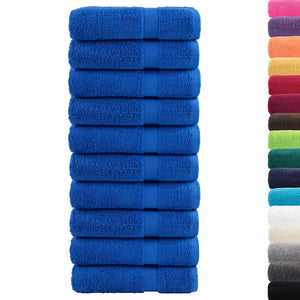 Premium Badetücher SOLUND 10 Stk. Blau 100x150 cm 600 g/m²