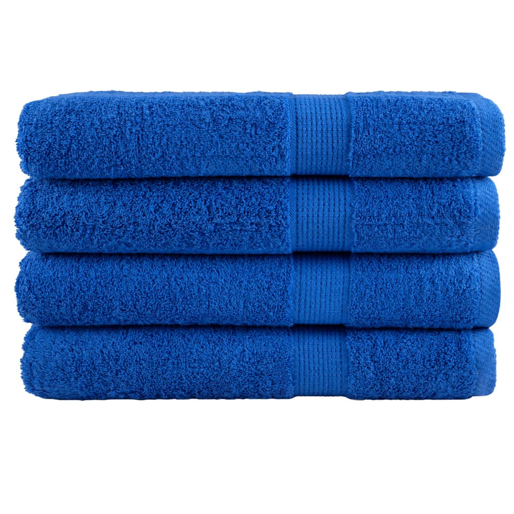 Premium Saunatücher SOLUND 4 Stk. Blau 80x200 cm 600 g/m²