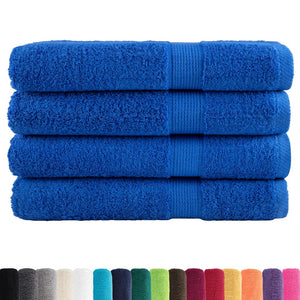 Premium Saunatücher SOLUND 4 Stk. Blau 80x200 cm 600 g/m²