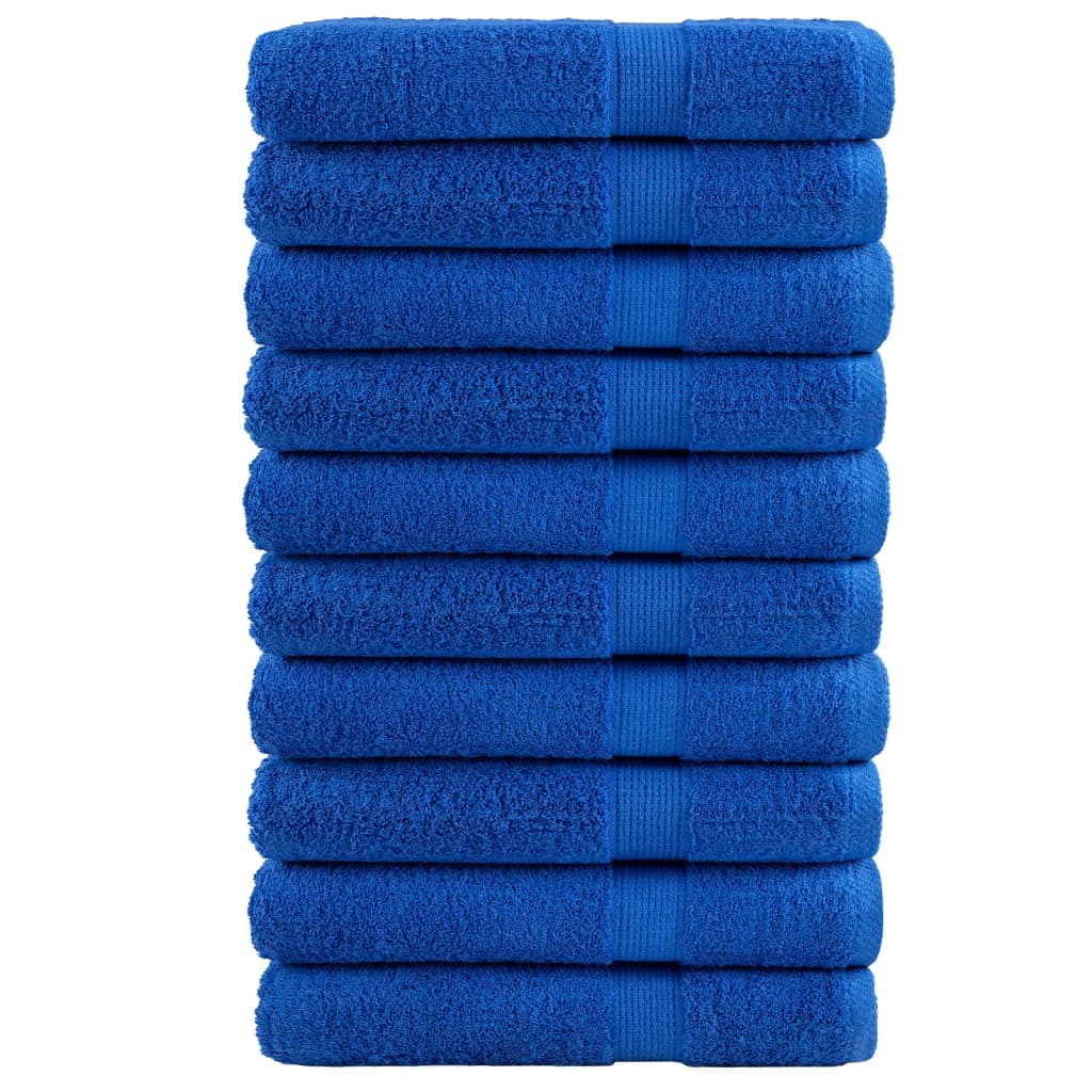 Premium Saunatücher SOLUND 10 Stk. Blau 80x200 cm 600 g/m²