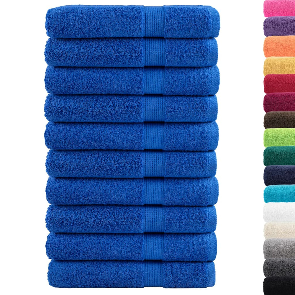 Premium Saunatücher SOLUND 10 Stk. Blau 80x200 cm 600 g/m²