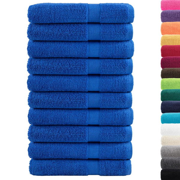 Premium Saunatücher SOLUND 10 Stk. Blau 80x200 cm 600 g/m²