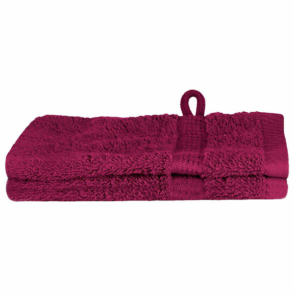 Gästetuch SOLUND 2 pcs Bordeaux 15 x 21 cm 550 gsm