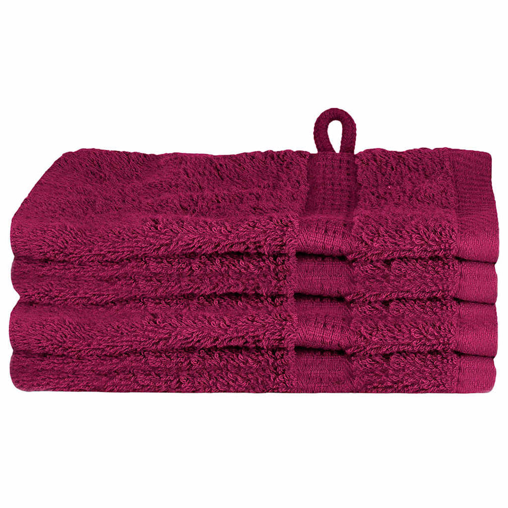 Gästetuch SOLUND 4 pcs Bordeaux 15 x 21 cm 550 gsm
