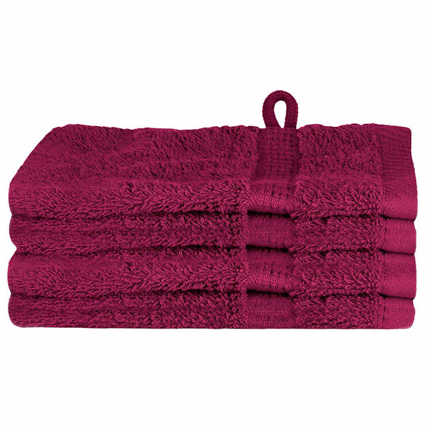 Gästetuch SOLUND 4 pcs Bordeaux 15 x 21 cm 550 gsm