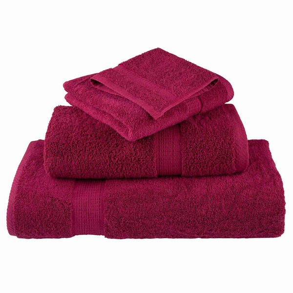 Gästetuch SOLUND 4 pcs Bordeaux 15 x 21 cm 550 gsm