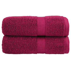 Premium-Waschtücher SOLUND 2 Stk. Bordeaux 30x30 cm 600 g/m²