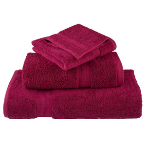 Premium-Waschtücher SOLUND 2 Stk. Bordeaux 30x30 cm 600 g/m²