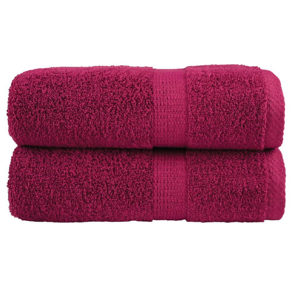 Premium Gästetücher SOLUND 2 Stk. Bordeaux 30x50 cm 600 g/m²
