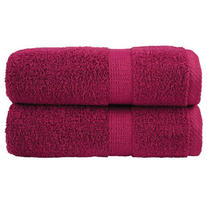 Premium Gästetücher SOLUND 2 Stk. Bordeaux 30x50 cm 600 g/m²