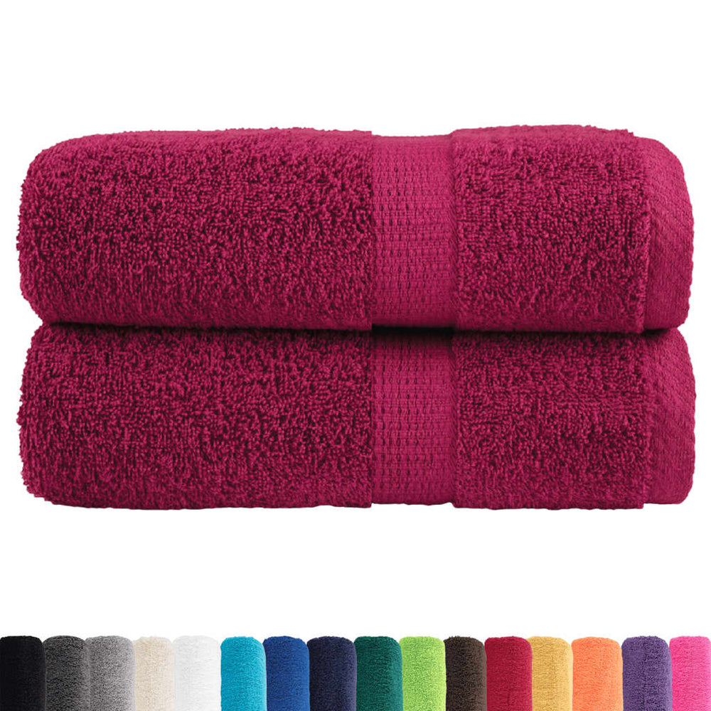 Premium Gästetücher SOLUND 2 Stk. Bordeaux 30x50 cm 600 g/m²