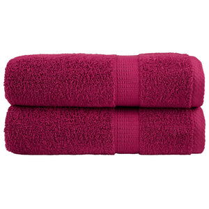 Premium Duschtücher SOLUND 2 Stk. Bordeaux 70x140 cm 600 g/qm