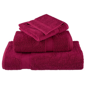Premium Duschtücher SOLUND 10 Stk. Bordeaux 70x140 cm 600 g/qm