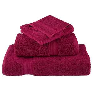 Premium Handtücher SOLUND 2 Stk. Bordeaux 100x200 cm 600 g/m²