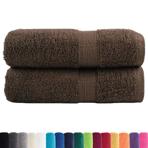 Premium-Waschtücher SOLUND 2 Stk. Braun 30x30 cm 600 g/m²
