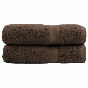 Premium Duschtücher SOLUND 2 Stk. Braun 70x140 cm 600 g/m²