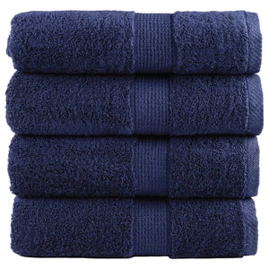 Premium-Waschtücher SOLUND 4 Stk. Marineblau 30x30 cm 600 g/m²