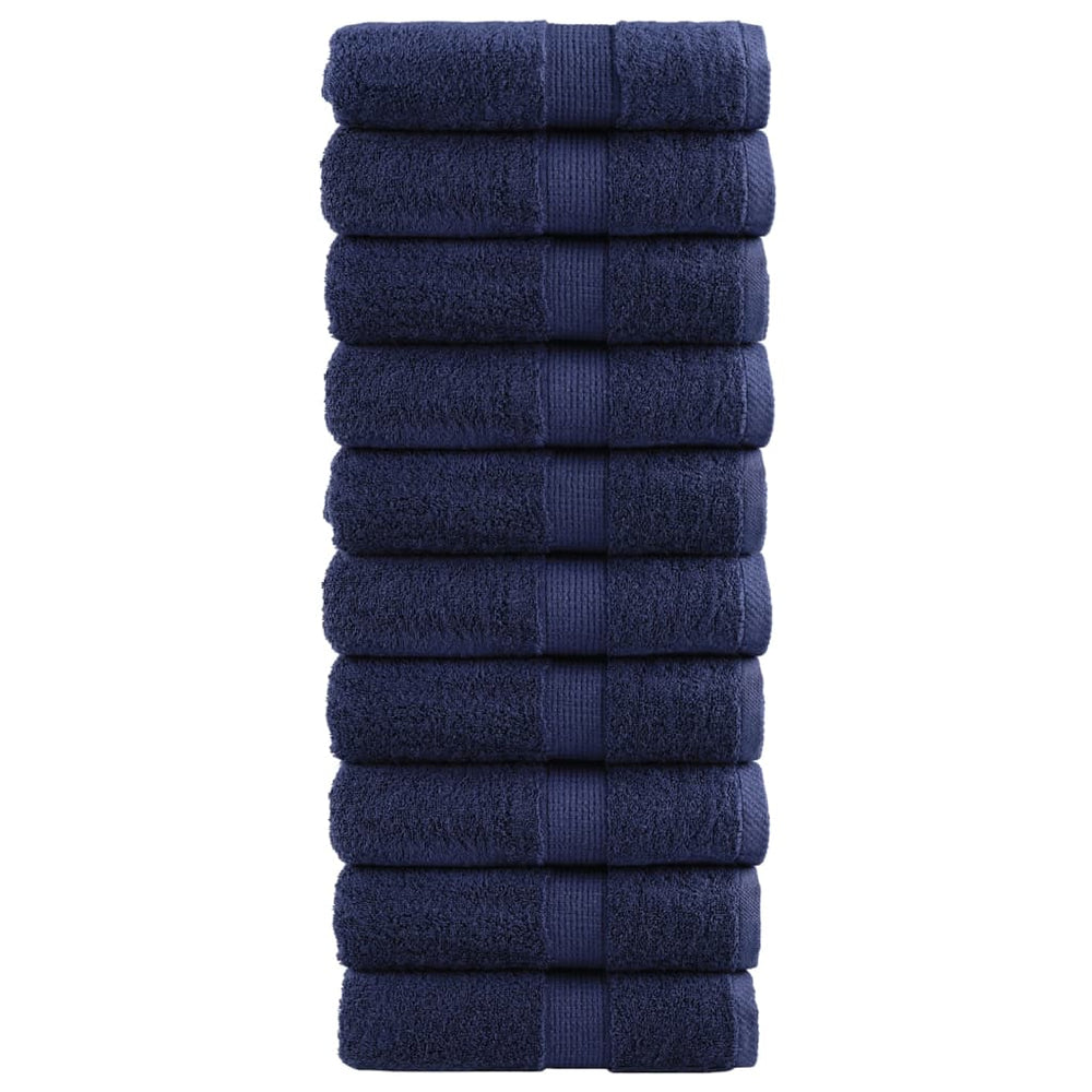 Premium-Waschtücher SOLUND 10 Stk. Marineblau 30x30 cm 600 g/m²