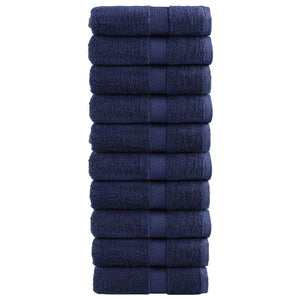 Premium-Waschtücher SOLUND 10 Stk. Marineblau 30x30 cm 600 g/m²